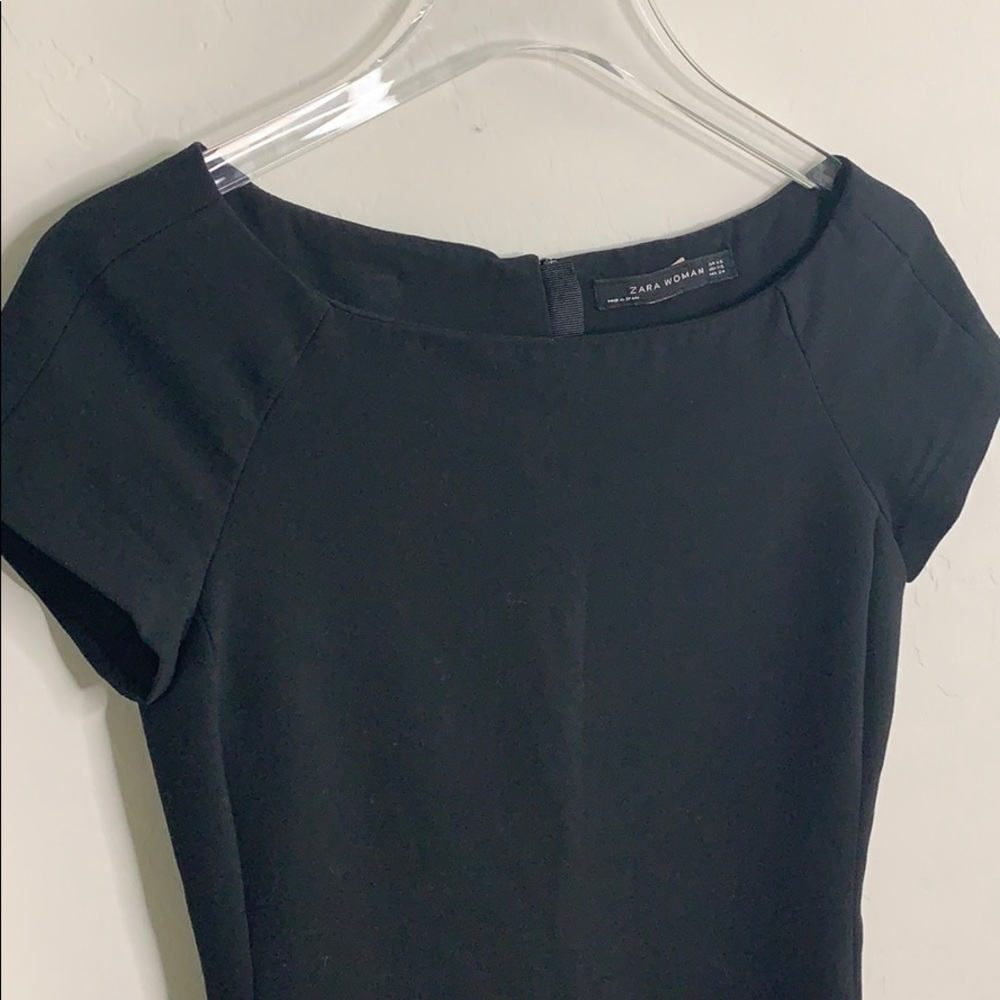 Zara black fitted cocktail business dress XS (cc) - Picture 4 of 6